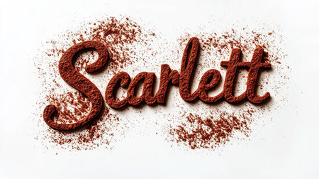 Personalized postcard perfect for decor created in Cinnamon Typography.の素材