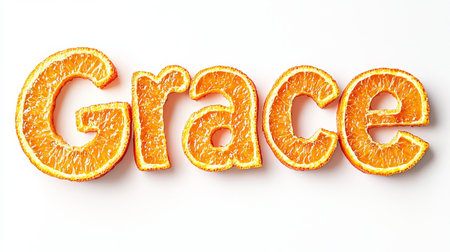 Personalized postcard perfect for decor created in Orange Typography.の素材