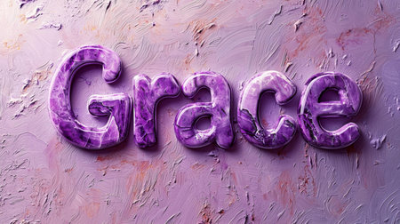 Violet Marble personalized name postcard perfect for decor.の素材