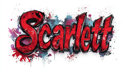 Personalized postcard perfect for decor created in Graffiti Calligraphy.の素材