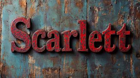 Rusty Iron personalized name postcard perfect for decor.の素材
