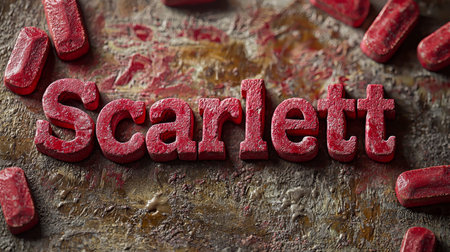 Sandstone personalized name postcard perfect for decor.の素材