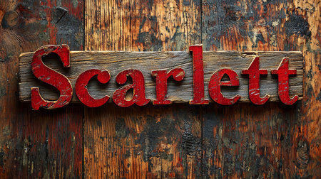 Wooden Oak personalized name postcard perfect for decor.の素材