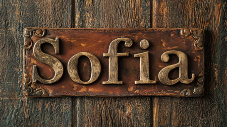 Rustic Leather personalized name postcard perfect for decor.の素材