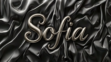Satin personalized name postcard perfect for decor.の素材