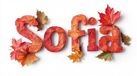 Personalized postcard perfect for decor created in Maple Leaf Letters.の素材