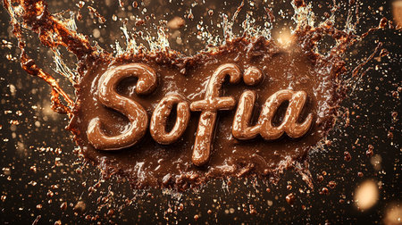 Brown Slime personalized name postcard perfect for decor.の素材