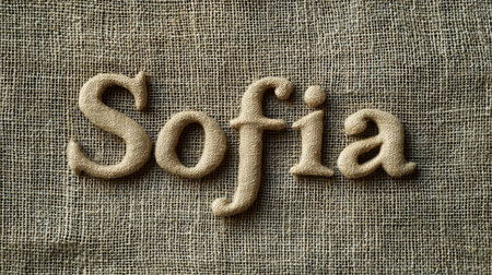 Linen personalized name postcard perfect for decor.の素材