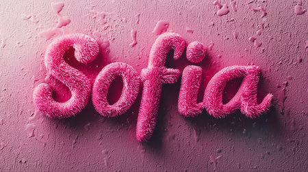 Pink personalized name postcard perfect for decor.の素材