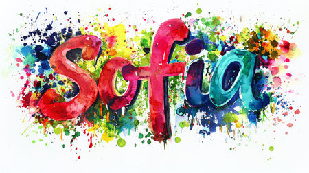 Personalized postcard perfect for decor created in Watercolor and Ink Collage.の素材