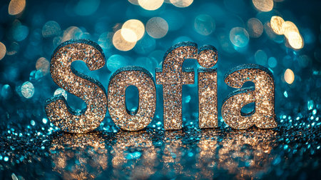 Shiny Surface personalized name postcard perfect for decor.の素材