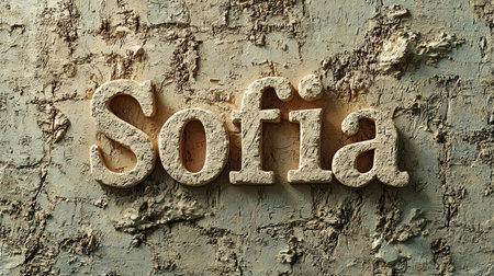 Travertino personalized name postcard perfect for decor.の素材
