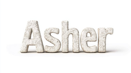 Personalized postcard perfect for decor created in 3D Typography.の素材
