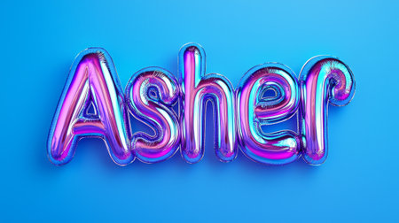 Colorful Glossy Surface personalized name postcard perfect for decor.の素材