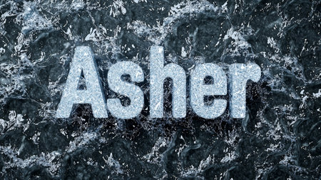 Grey Glass personalized name postcard perfect for decor.の素材