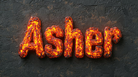 Lava personalized name postcard perfect for decor.の素材
