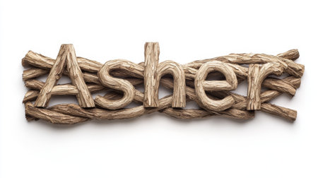 Personalized postcard perfect for decor created in Oak Twig Letters.の素材