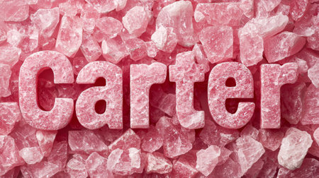 Rose Quartz Crystal personalized name postcard perfect for decor.の素材