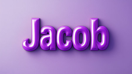 Violet Glossy Surface personalized name postcard perfect for decor.の素材