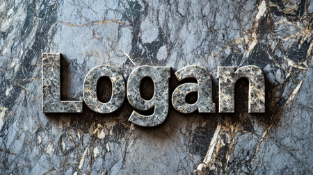 Grey Marble personalized name postcard perfect for decor.の素材