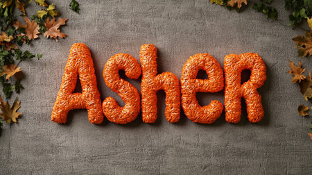 Halloween personalized name postcard perfect for decor.の素材