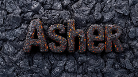 Lava personalized name postcard perfect for decor.の素材