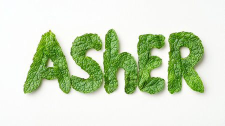 Personalized postcard perfect for decor created in Mint Typography.の素材