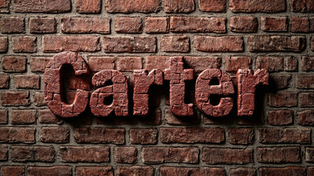 Brick personalized name postcard perfect for decor.の素材