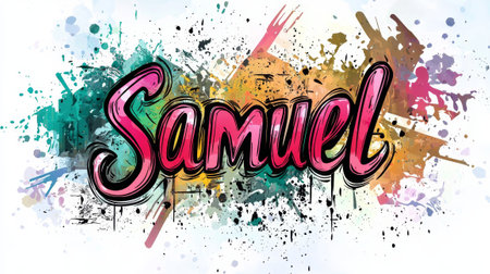 Personalized postcard perfect for decor created in Graffiti Calligraphy.の素材