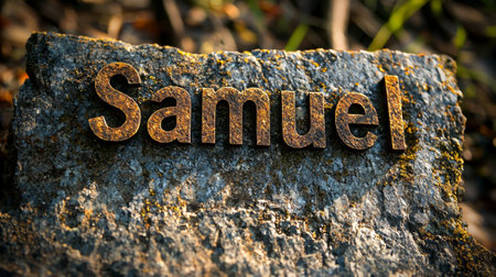 Granite Stone personalized name postcard perfect for decor.の素材