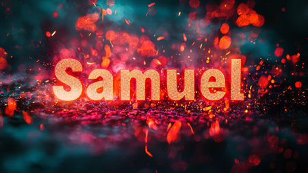 Holo personalized name postcard perfect for decor.の素材