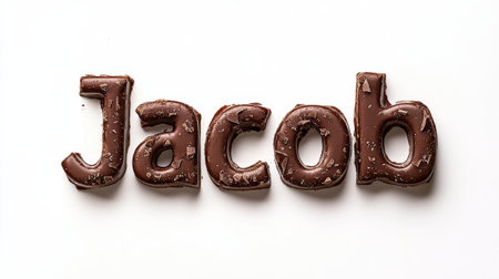 Personalized postcard perfect for decor created in Chocolate Typography.の素材