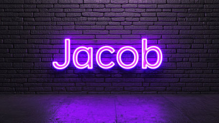 Violet LED personalized name postcard perfect for decor.の素材