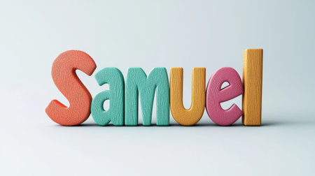 Personalized postcard perfect for decor created in 3D Typography.の素材