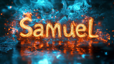 Ambient Lighting personalized name postcard perfect for decor.の素材