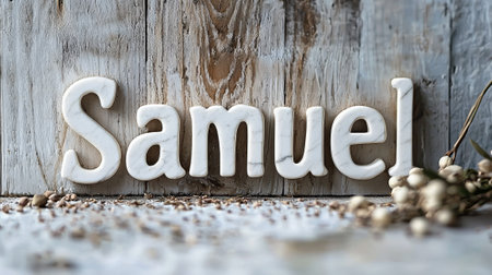White Marble personalized name postcard perfect for decor.の素材