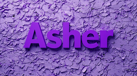 Violet personalized name postcard perfect for decor.の素材