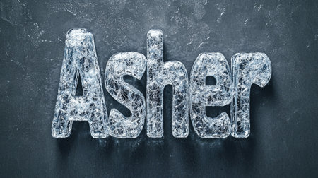 Grey Glass personalized name postcard perfect for decor.の素材