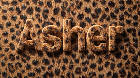 Leopard Fur personalized name postcard perfect for decor.の素材