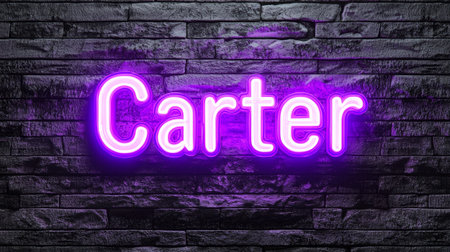 Violet LED personalized name postcard perfect for decor.の素材