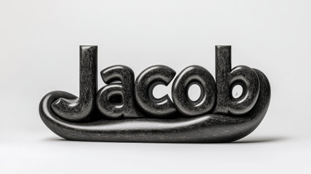 Personalized postcard perfect for decor created in 3D Calligraphy.の素材