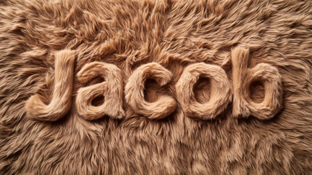 Brown Fur personalized name postcard perfect for decor.の素材