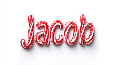 Personalized postcard perfect for decor created in Candy Cane Typography.の素材