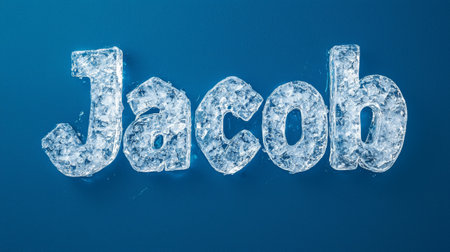 Ice personalized name postcard perfect for decor.の素材