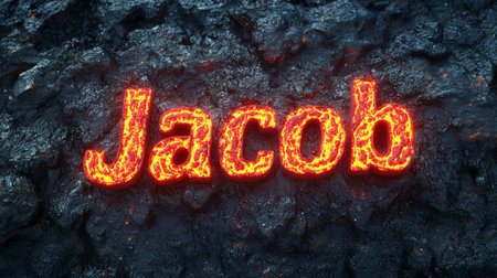 Lava personalized name postcard perfect for decor.の素材