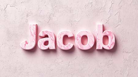Pink Marble personalized name postcard perfect for decor.の素材
