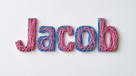 Personalized postcard perfect for decor created in String Art Lettering.の素材