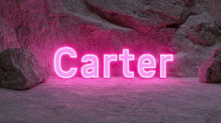 Pink LED personalized name postcard perfect for decor.の素材