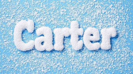 Snow personalized name postcard perfect for decor.の素材