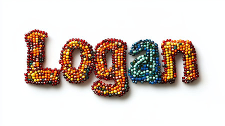 Personalized postcard perfect for decor created in Beaded Lettering.の素材